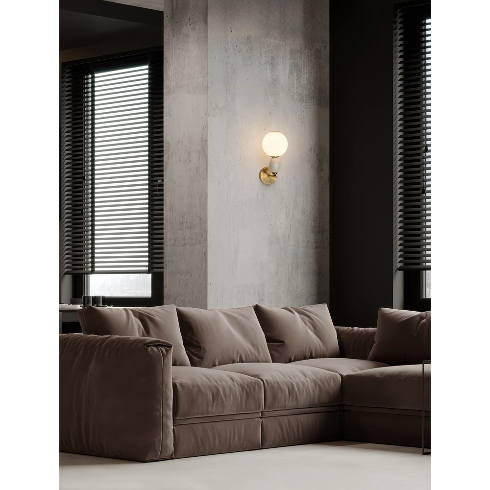 Wandleuchte Obrie Gold mit Weiß Lyora 5212017484215