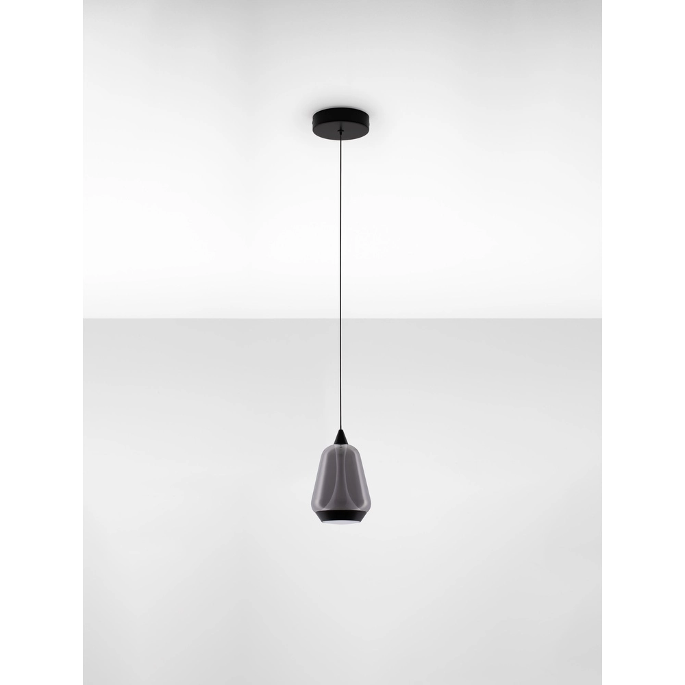 Design-Pendelleuchte Alish 1-flammiges Rauchglas Lyora 5212017477682