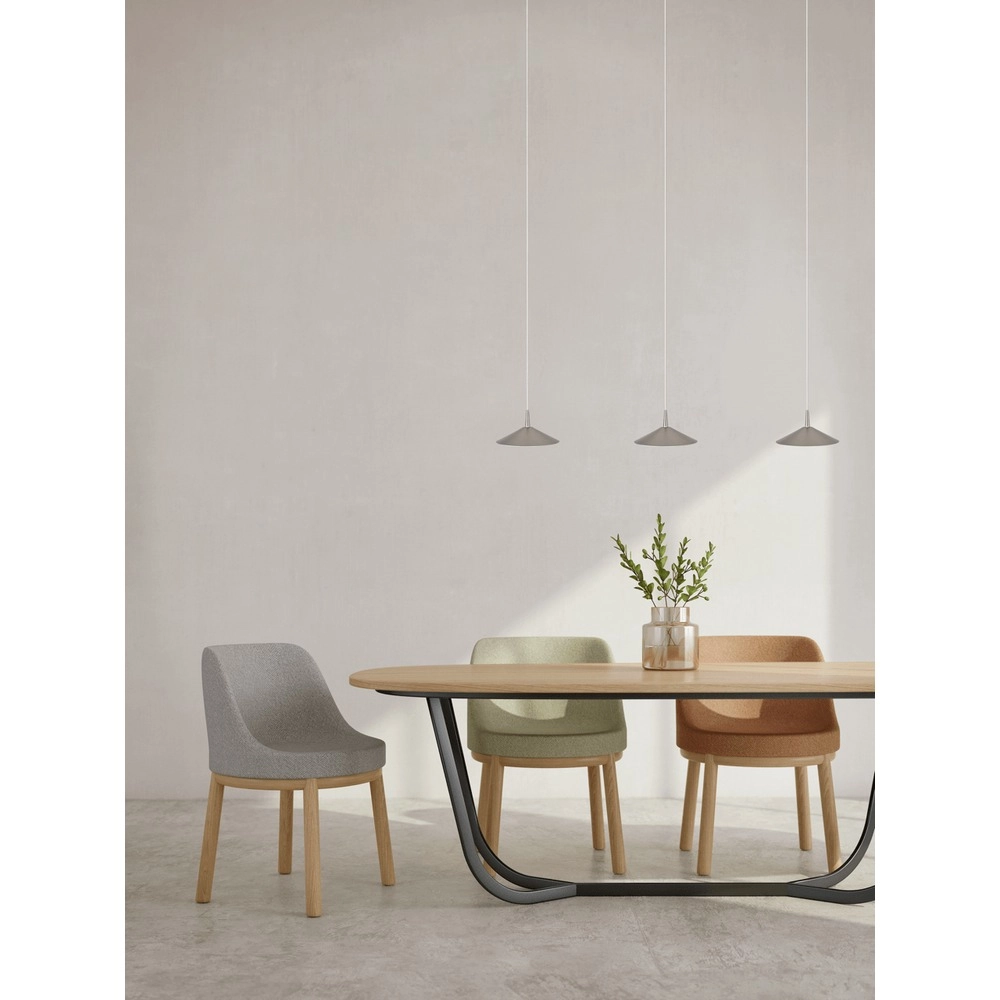 3-Licht Pendellampe Ceppo Nickel Ø 18 cm Masterlight 8718121358529