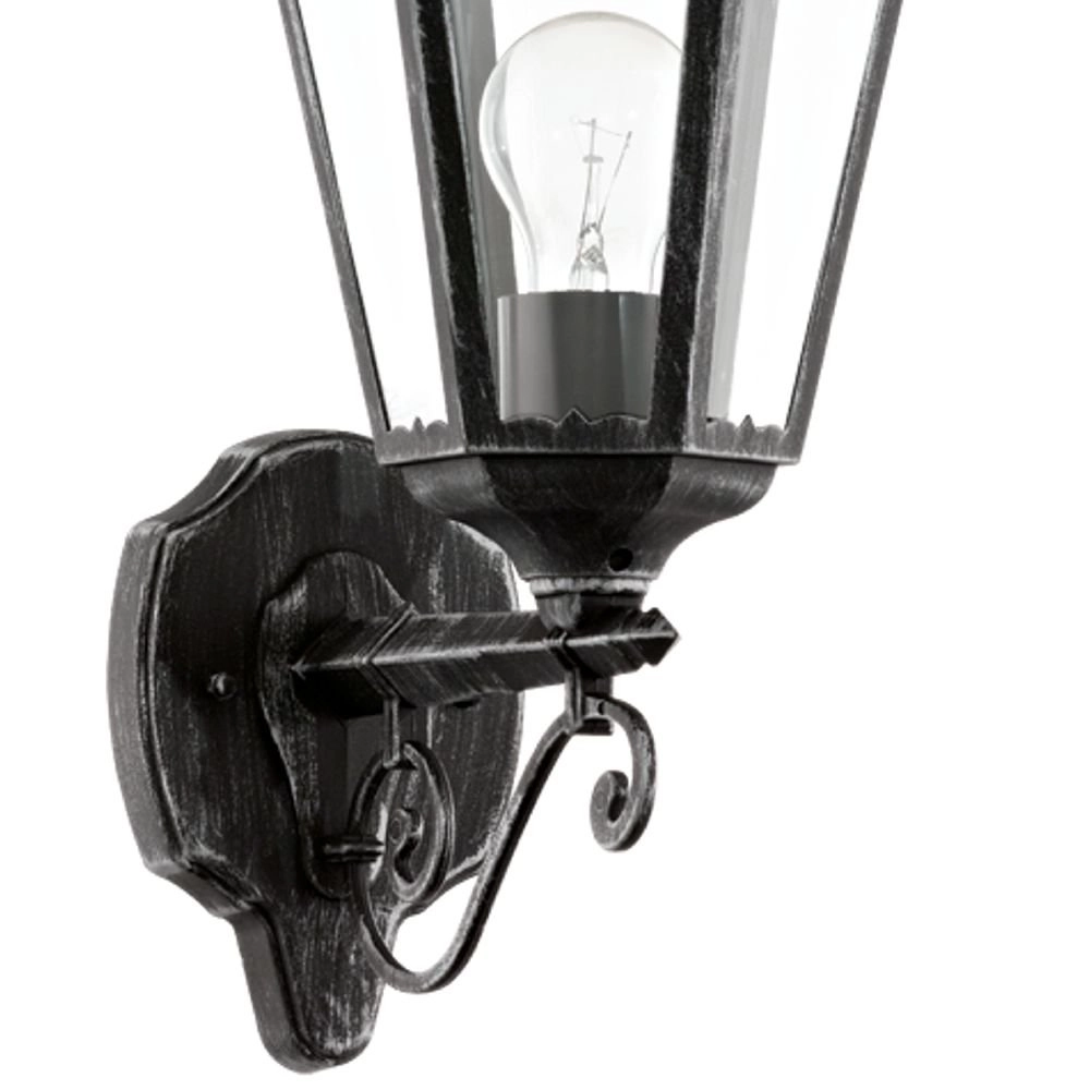 Außenlampe Navedo schwarz silber Eglo 9002759934576