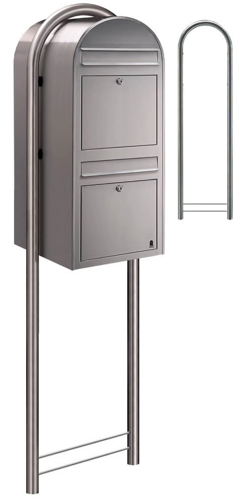 Briefkasten Duo i Edelstahl Bobi 6417237014115