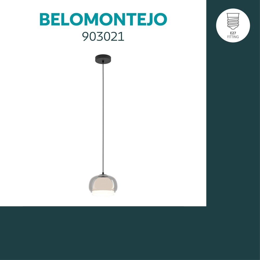 Design-Pendellampe Belomontejo schwarz Ø 22 cm