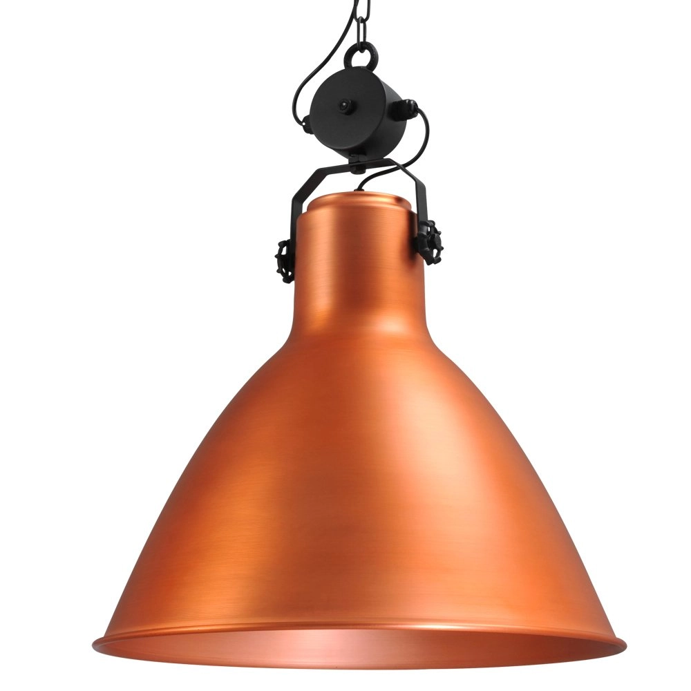 Pendelleuchte Industria 58 Retro schwarz mit Kupferhaube Masterlight 8718121233000