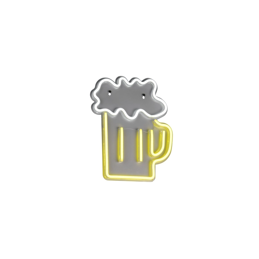 Neon-Wandleuchte Beer gelb Trio 4017807657470
