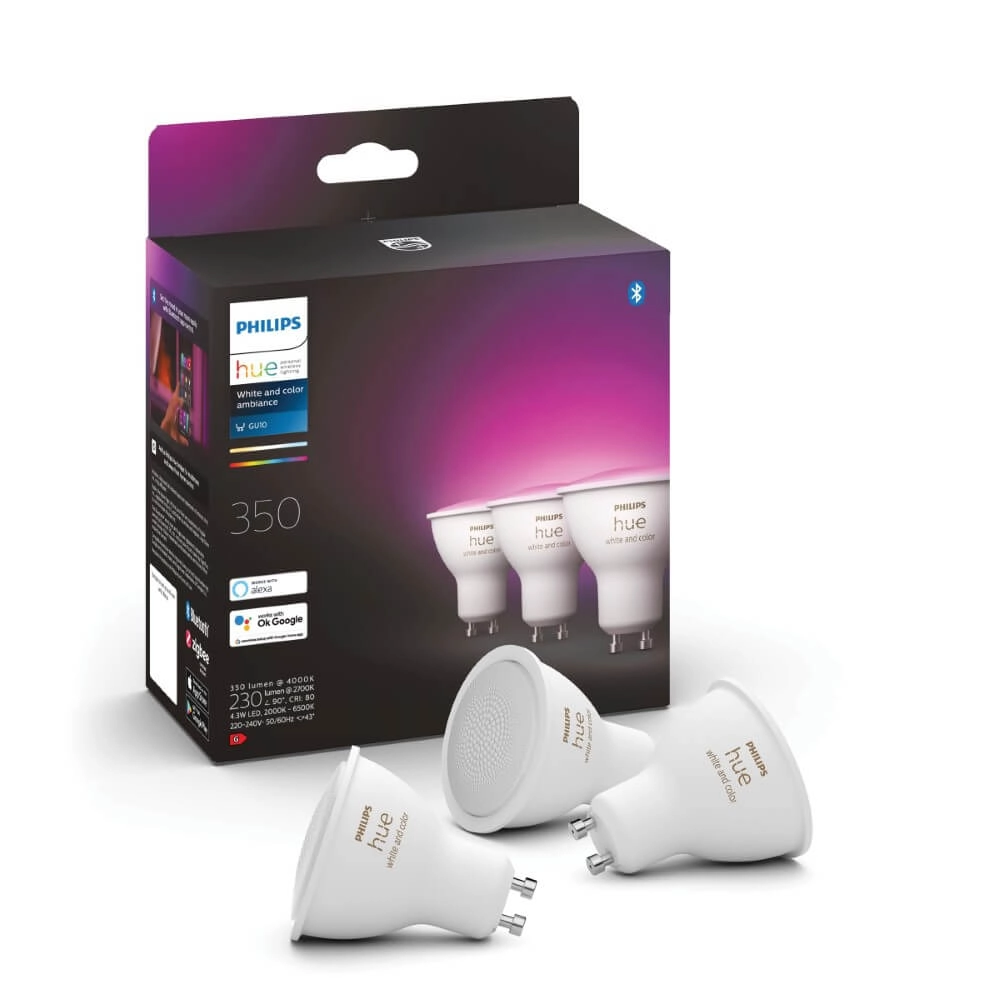 Hue - GU10 - 5W - White and Color 3er-Set Philips 8720169229877