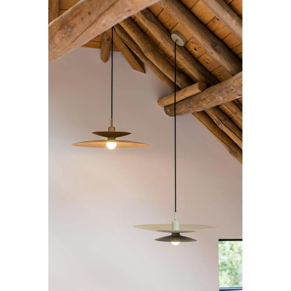 Pendelleuchte Linares Regenschirm braun Ø 50cm Artdelight 8720701101678