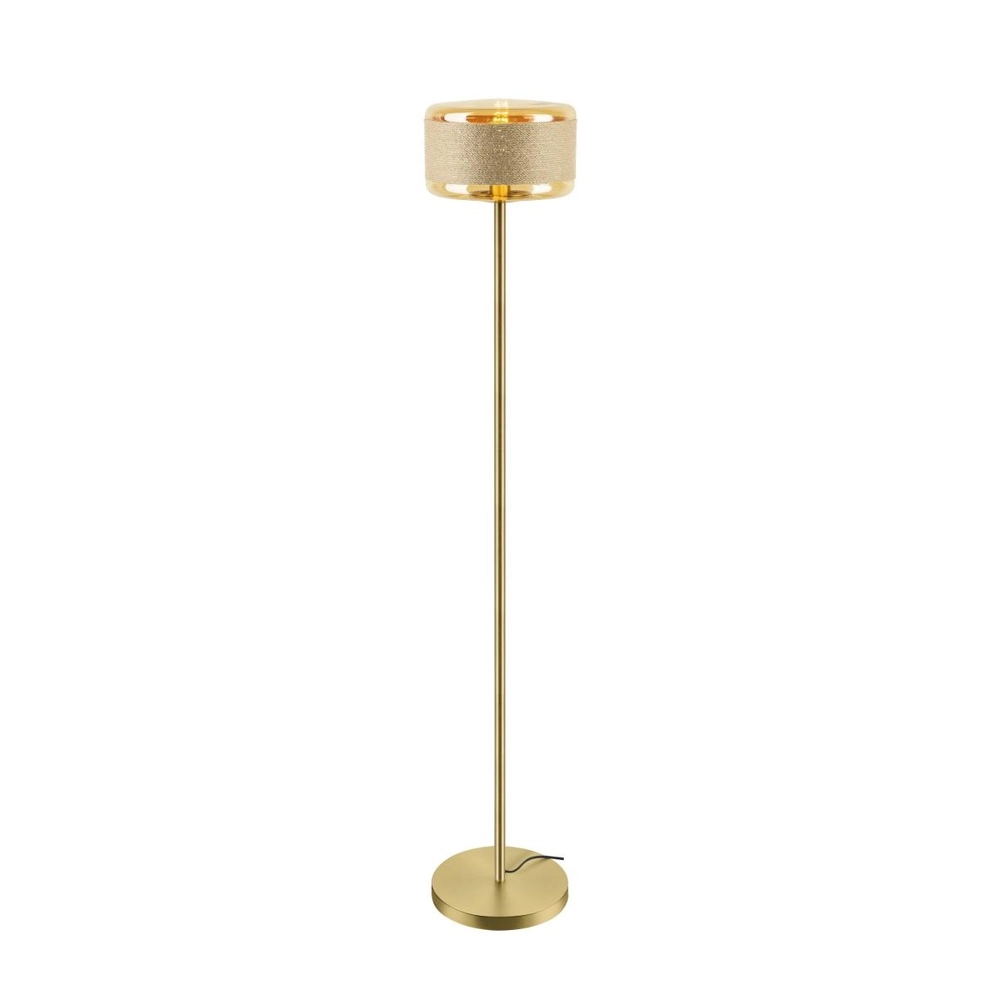 Stehlampe Pantilo Rope 27 gold Ø 27,5cm