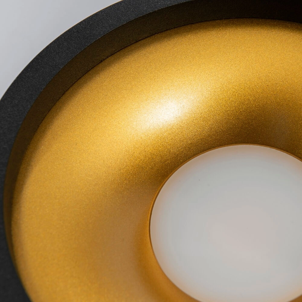 LED-Deckenstrahler Orlando schwarzes gold Artdelight 8720701100039