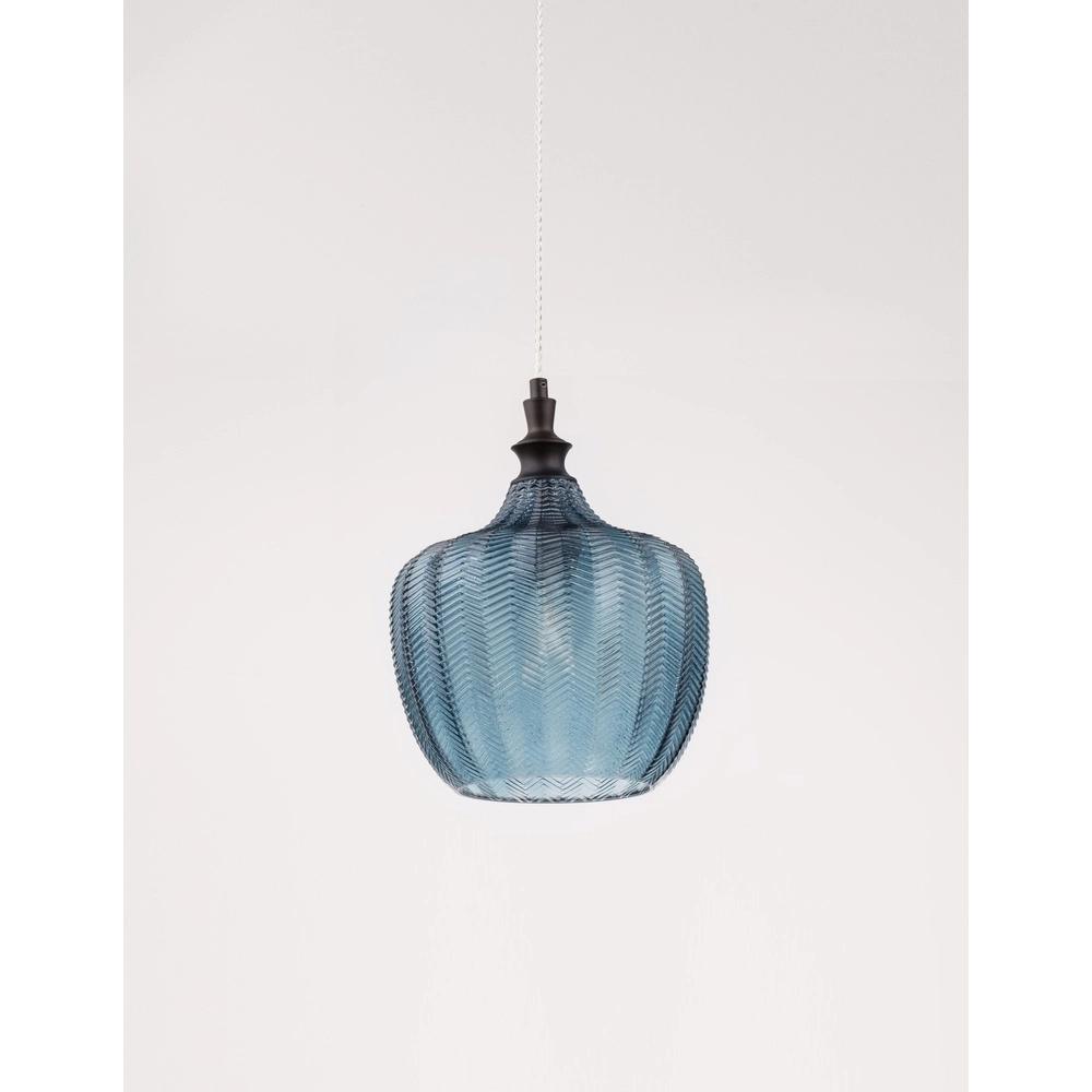 Pendelleuchte Loni blaues Glas Lyora 5212017423061