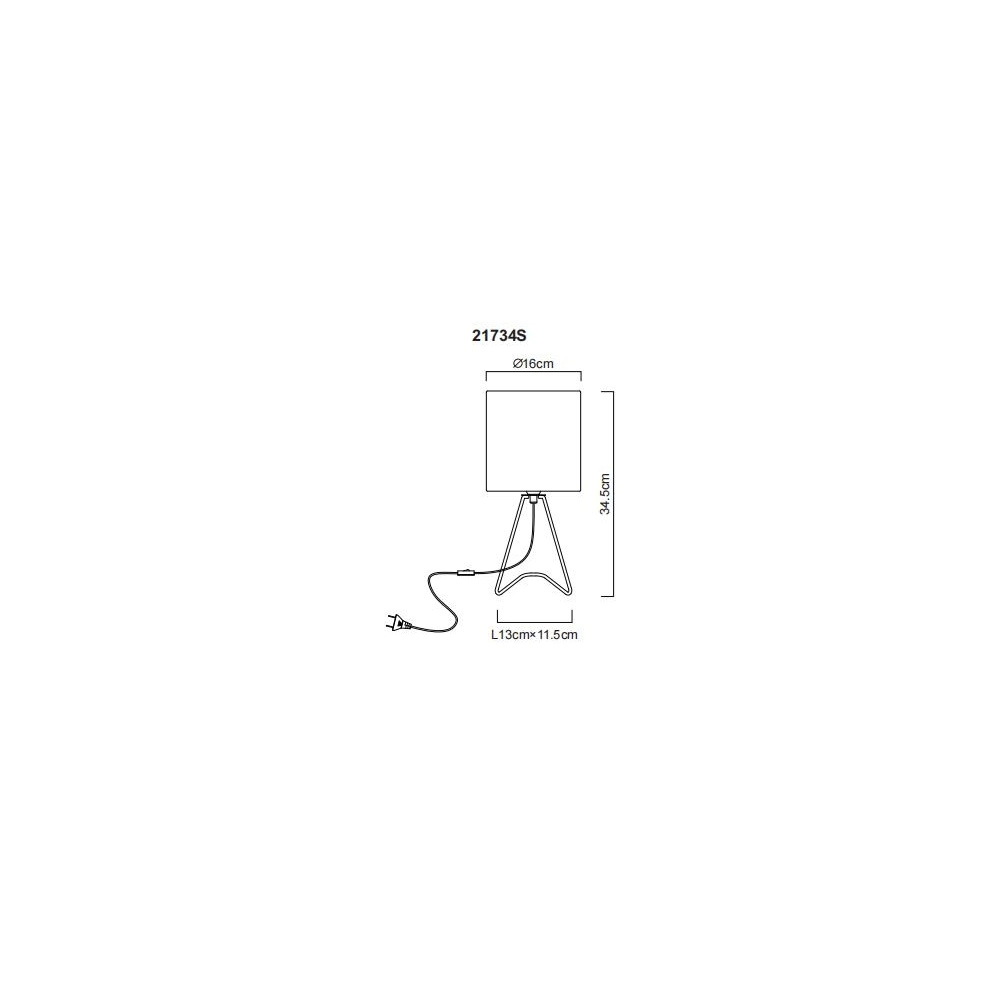 Design-Tischlampe Tamian Schwarz Globo 9007371487530