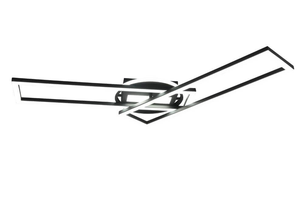 Verstellbare LED-Deckenleuchte Twister Schwarz Trio 4017807540581