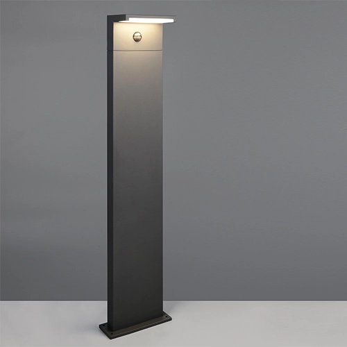 Moderne Gartenlampe Ravi Anthrazit mit Sensor 100 cm Trio 4017807686937