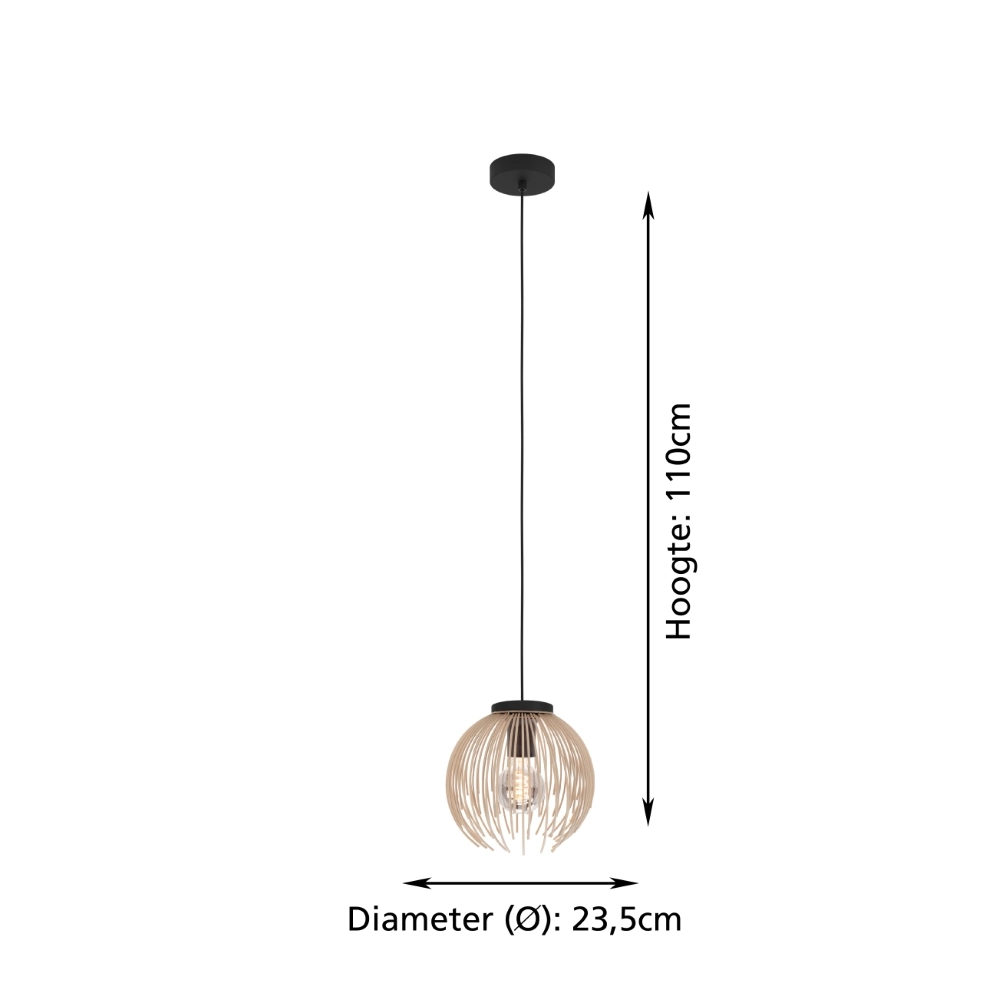 Design-Pendelleuchte Alhabia Ø 23,5cm sandbraun Stars of Light 9008606353101