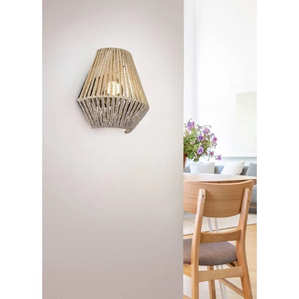 Tischleuchte aus Rattan Lira Wiederaufladbar Trio 4017807643169