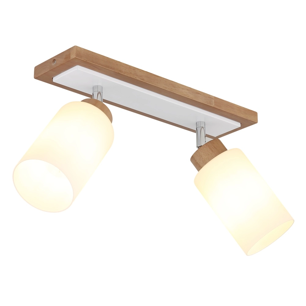 Deckenlampe Rowena 2-Licht Holz