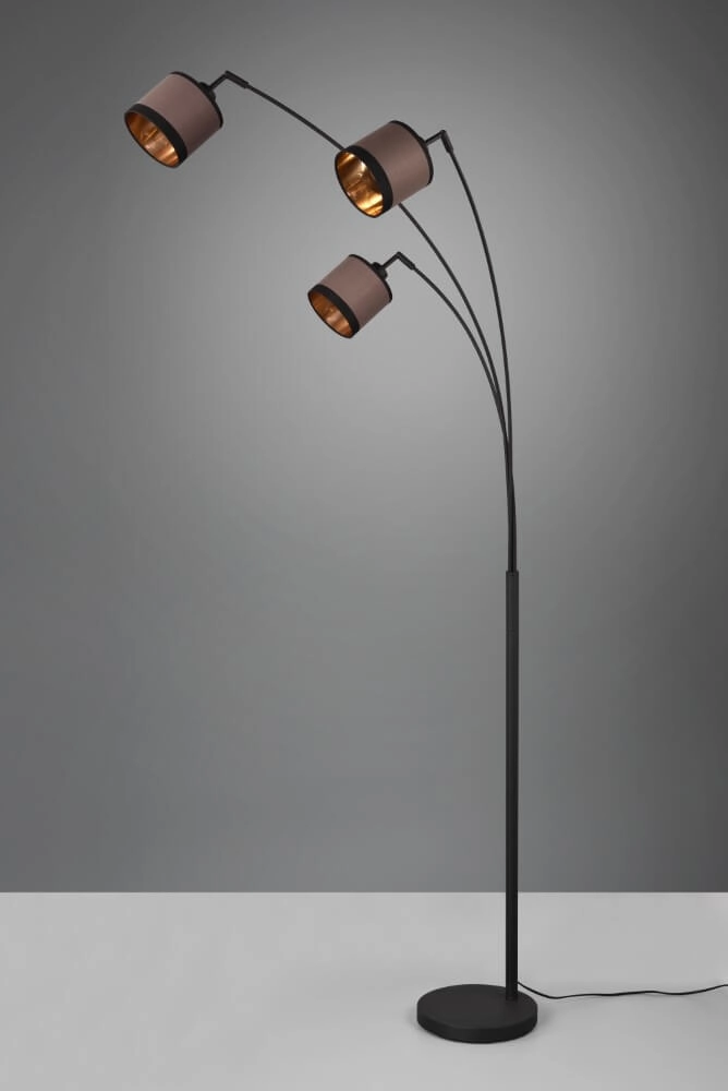 Stehlampe Davos taupe 3-flammig Trio 4017807574364