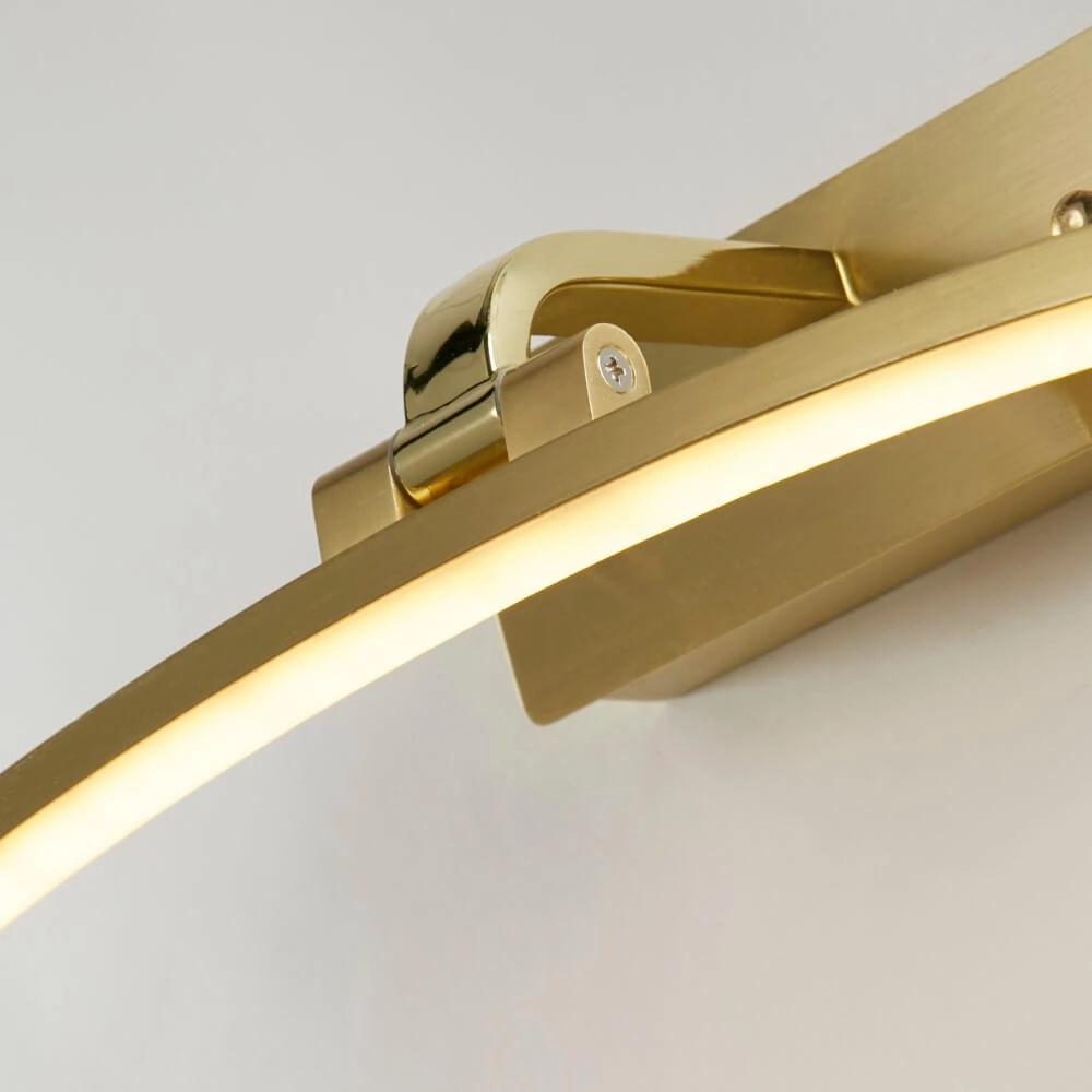 Goldene Bilderlampe Santorini 40cm Searchlight 5053423255026