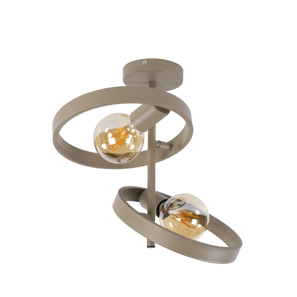 Ring-Deckenlampe Hover Sand – 2x E27 Lyora 8716803513334