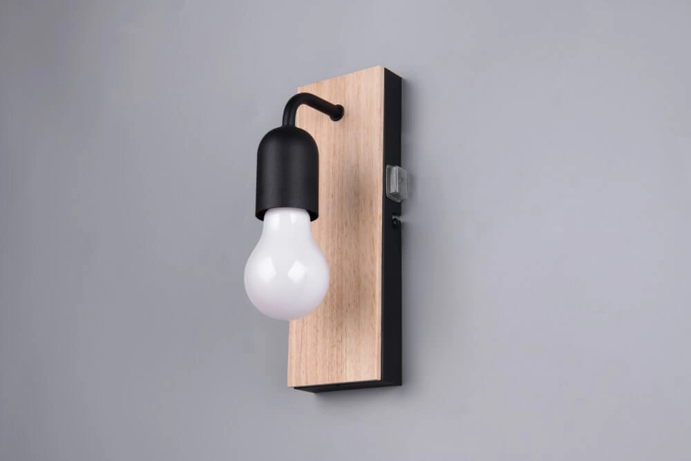Ländliche Badezimmer-Wandleuchte Arturo 1x E27 Trio 4017807615678