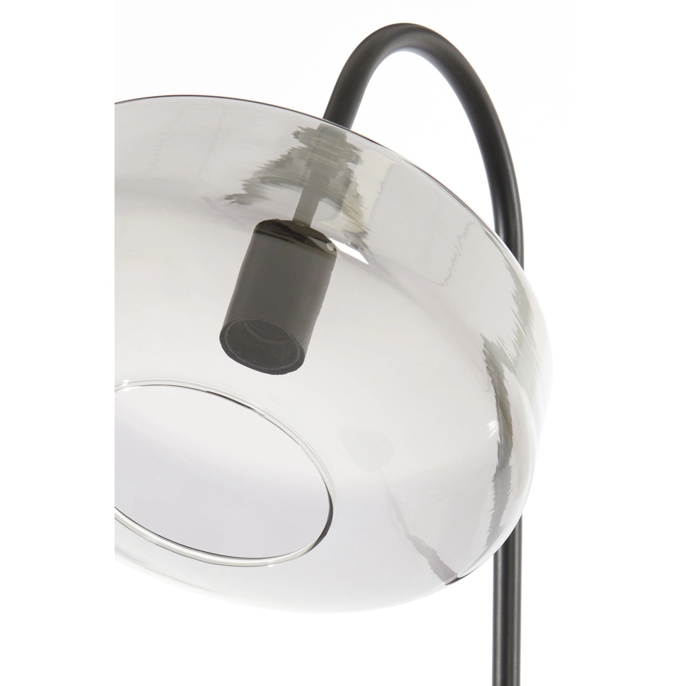 Glas-Stehlampe Solna Schwarz Light & Living 8717807696566