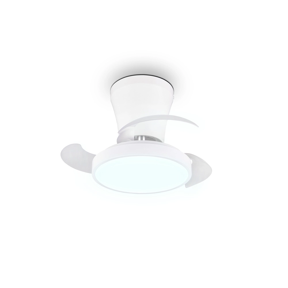 Kleiner Ventilator Moss weiße Ø 22 cm Trio 4017807688924