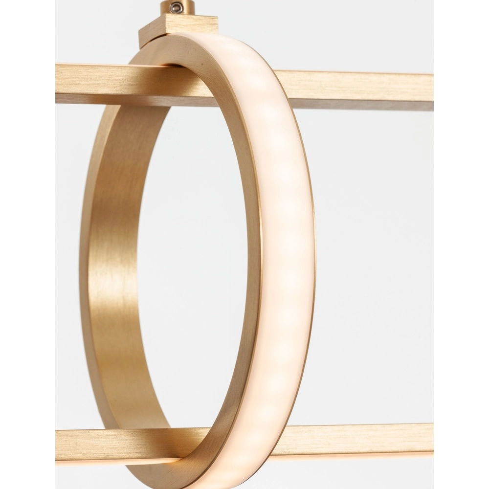 Design-Pendelleuchte Arte längliches Gold Lyora 5212017426079