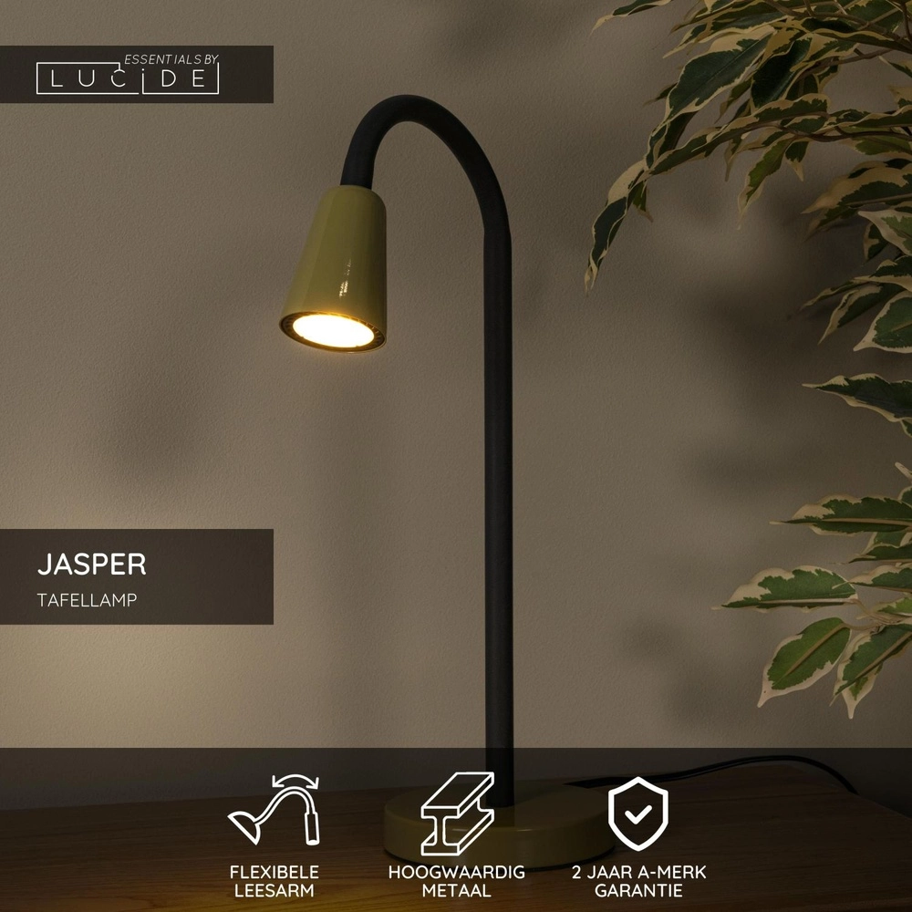 Schreibtischlampe Jasper Grün Lucide 5411212650313