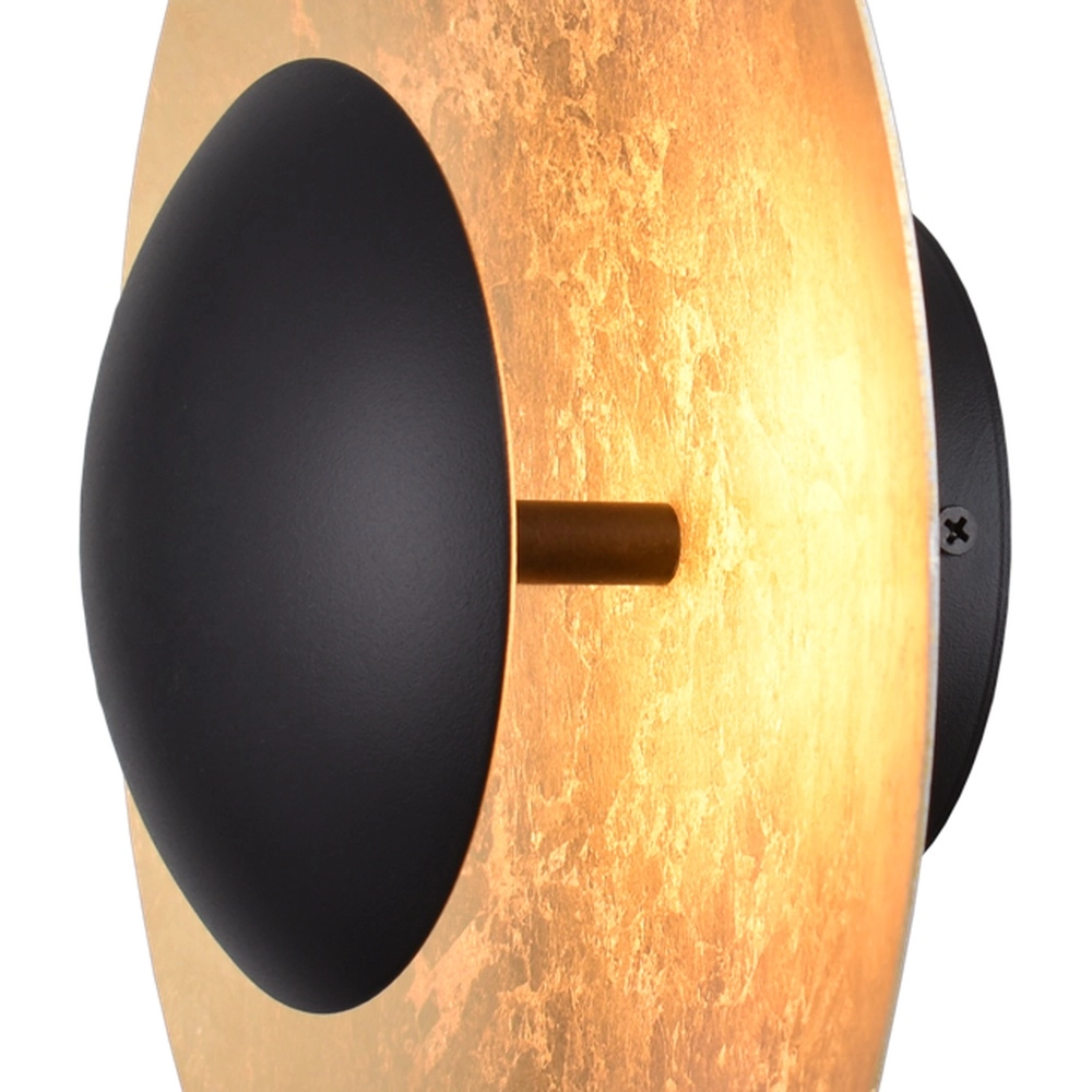Wandleuchte Zyan schwarz mit gold Masterlight 8718121207490