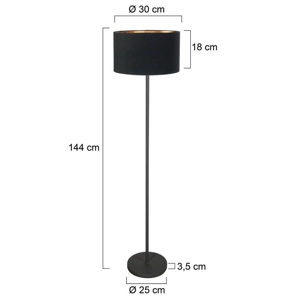 Stehlampe Noor mit Korkkappe Ø30 cm Steinhauer 8712746182347