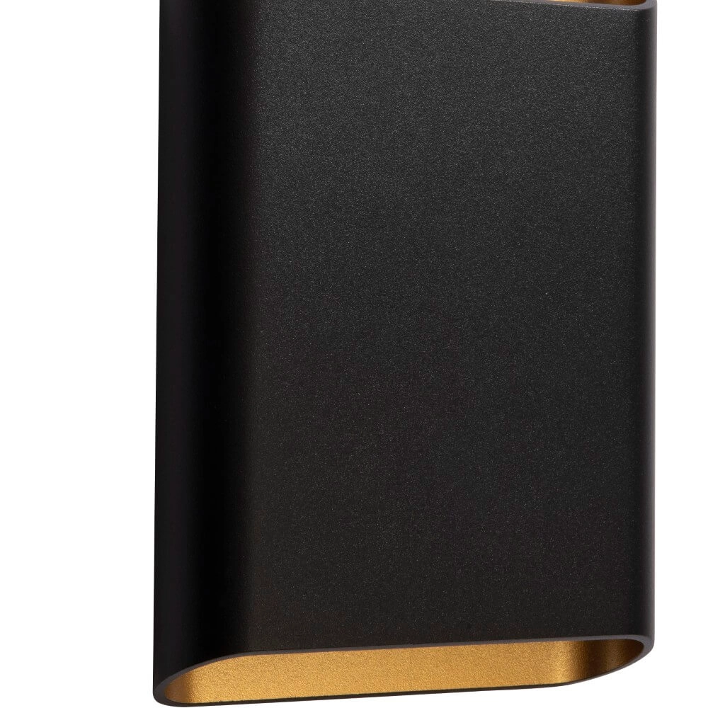 Wandleuchte Diaz S Schwarz mit Gold Artdelight 8720701100213
