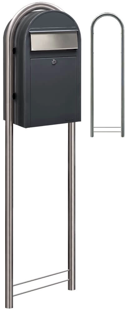 Briefkasten Grande 7016 i Dunkelgrau Bobi 6417237033147