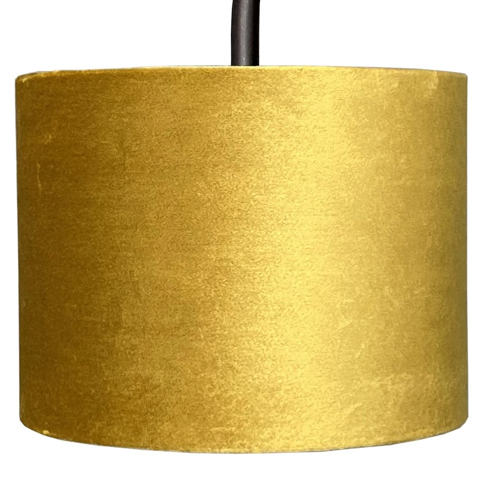 Schwarze Wandlampe Venus mit goldfarbenem Lampenschirm Masterlight 8718121251189