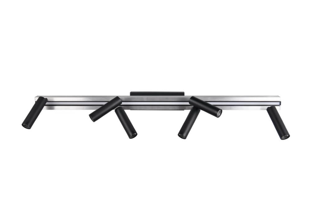 6-flammiger LED-Spot Zeno Metall mit Schwarz Trio 4017807627305