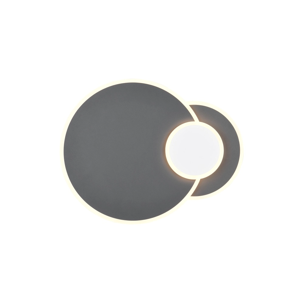 Runde Deckenlampe Serea Schwarz Trio 4017807703818