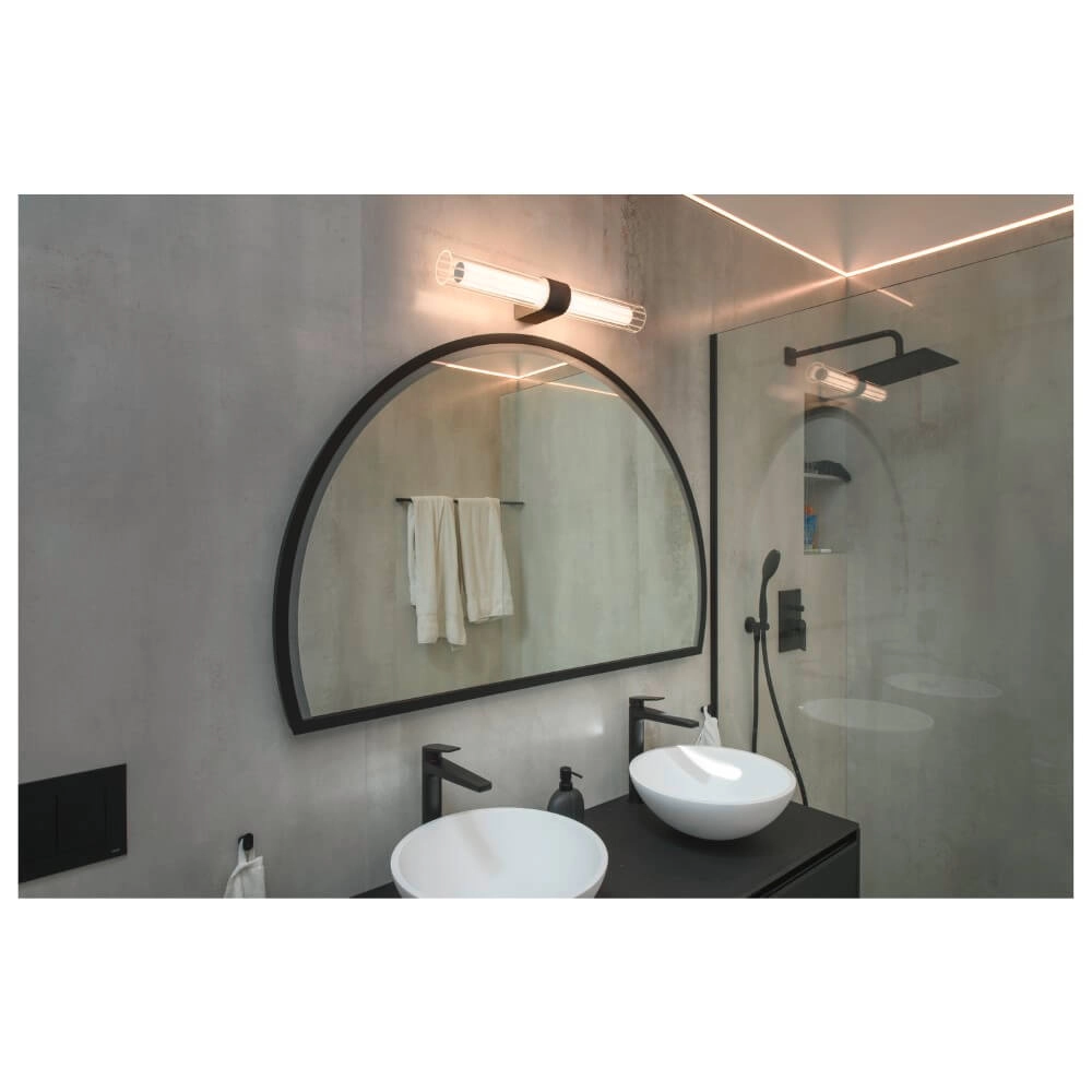 Badezimmer-Wandleuchte Lygant Double Schwarz SLV 4024163280631