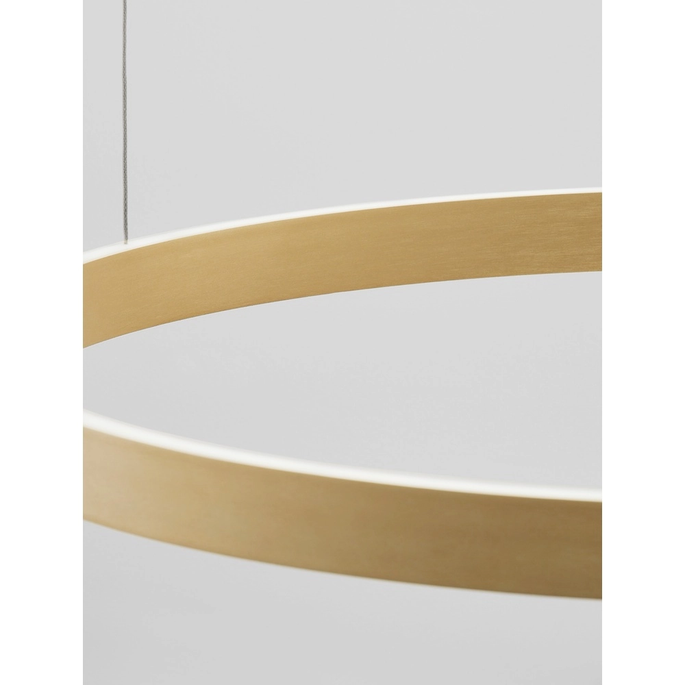 Goldene Pendelleuchte Elowen Ausführung Ø 80cm Lyora 5212017439109