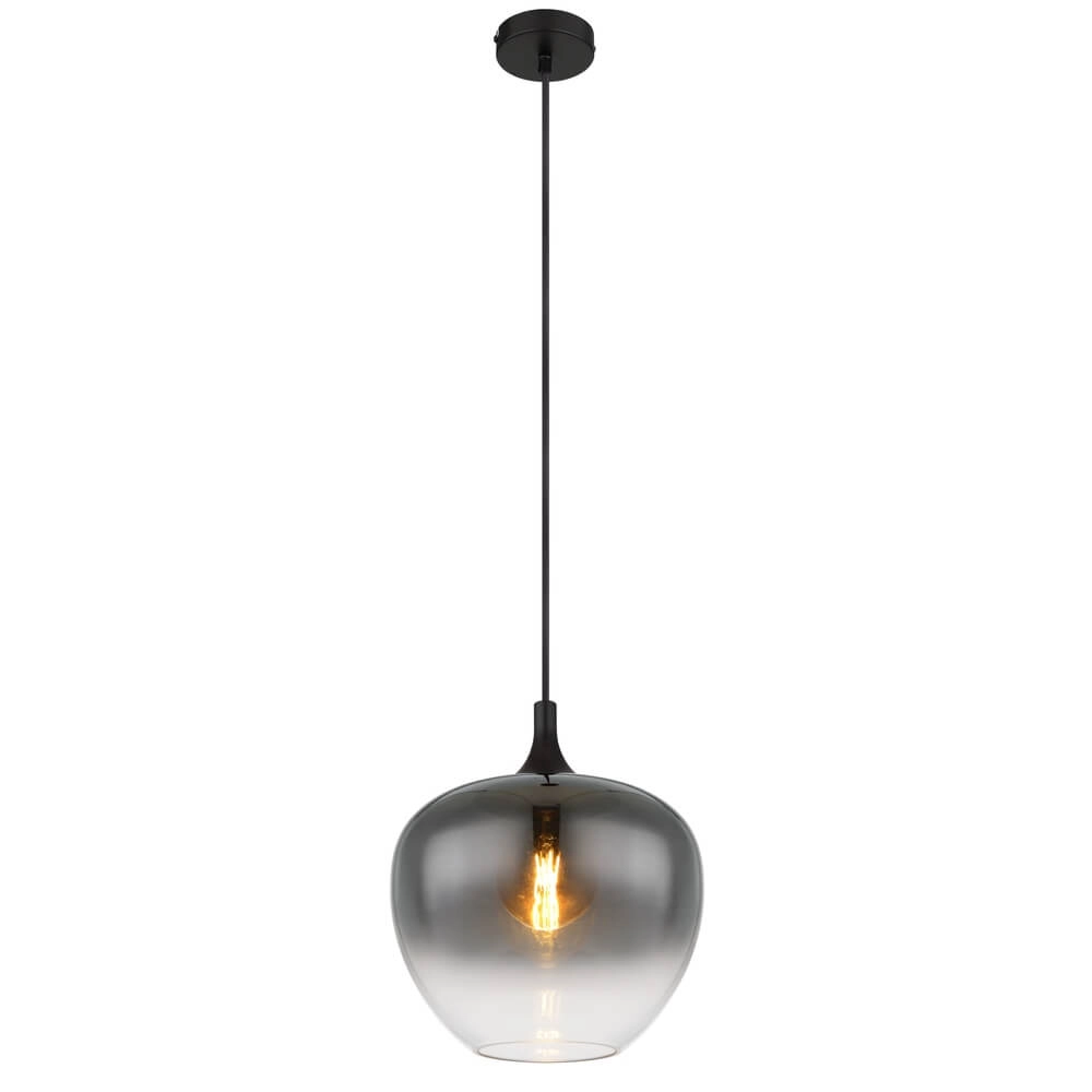 Runde Pendelleuchte Maxy Ø 29cm schwarz