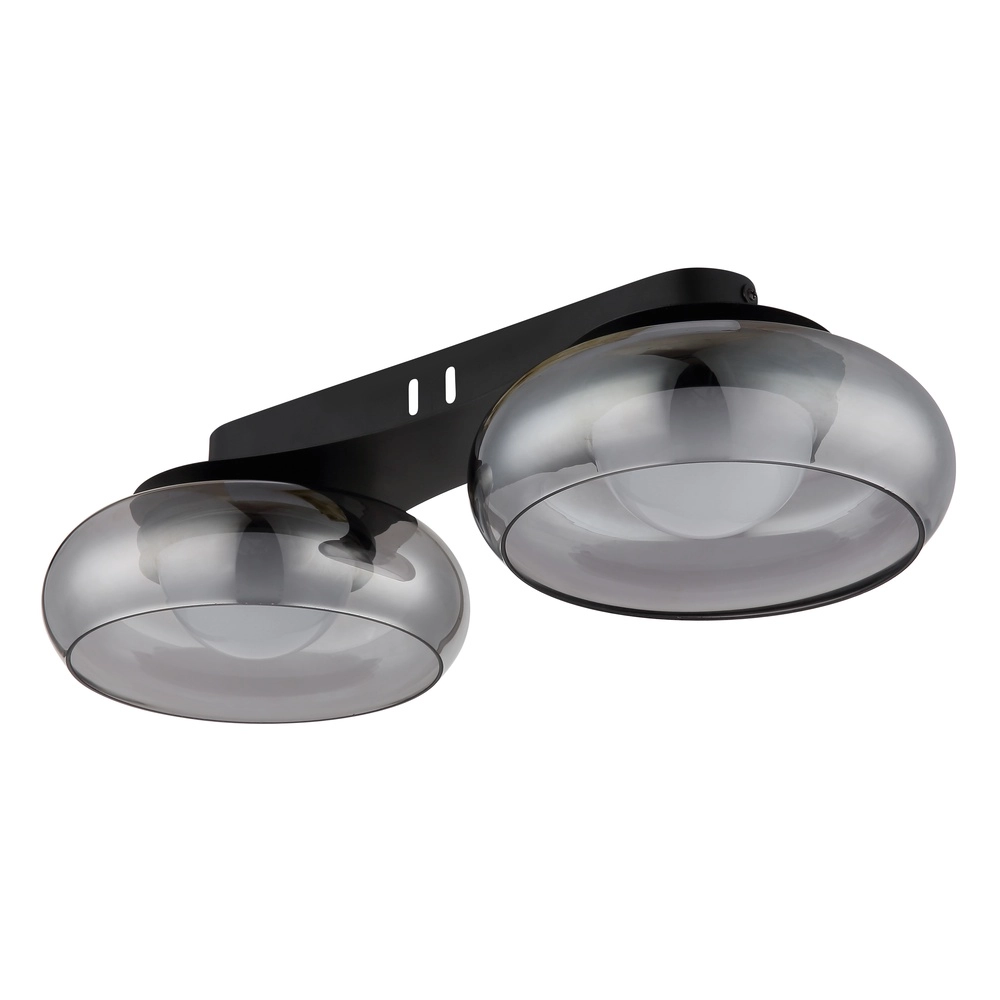 Design-Deckenlampe Carlene 2-Licht Schwarz Globo 9007371569175