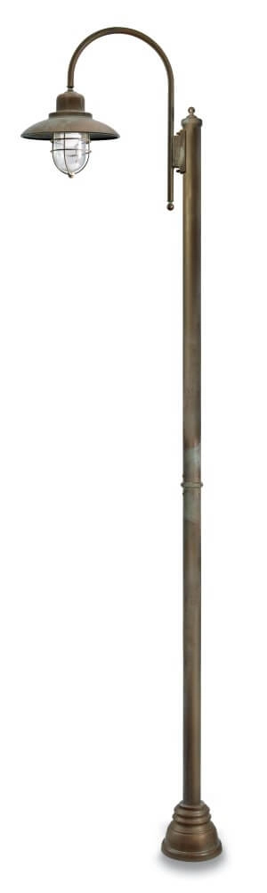 Stehlampe Patio Cage M – gealtertes Messing