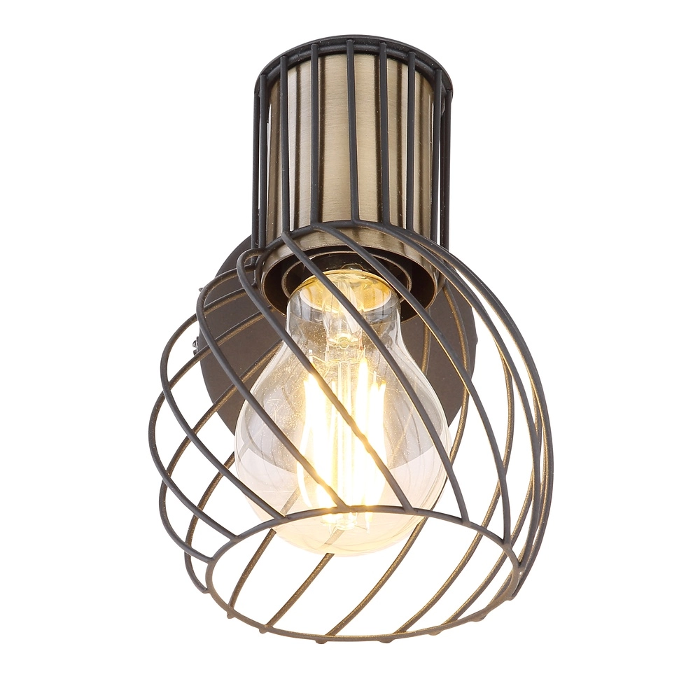 Wandlampe Argusto Schwarz Globo 9007371387717