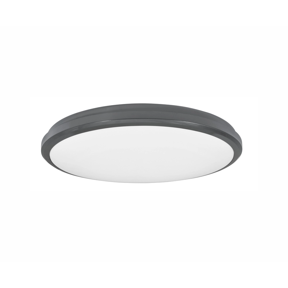 Runde Deckenleuchte Tommy Ø 32cm grau