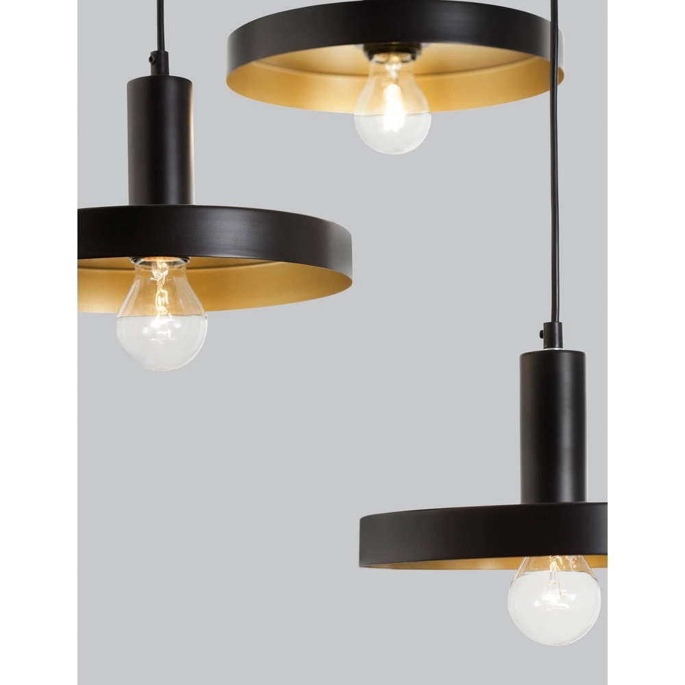 Design-Pendelleuchte Garni 3-flammig schwarz Lyora 5212017420770