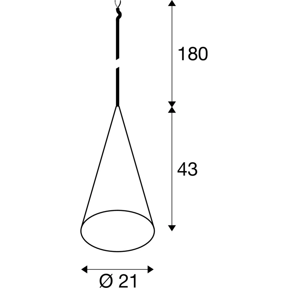 Pendelleuchte Magico Aluminium Ø 21cm SLV 4024163305198