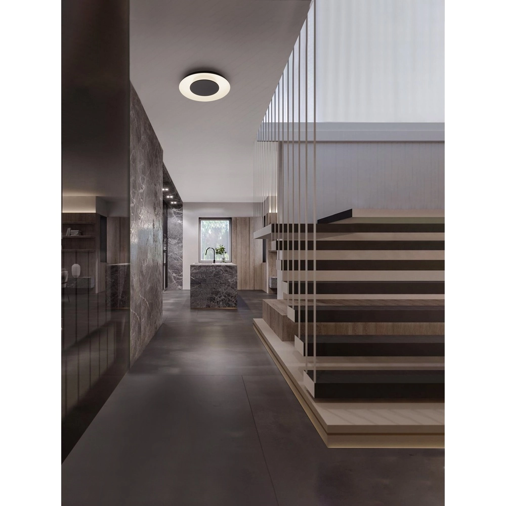 Design-Deckenleuchte Epos Ø 40cm schwarz mit weiß Lyora 5212017463173