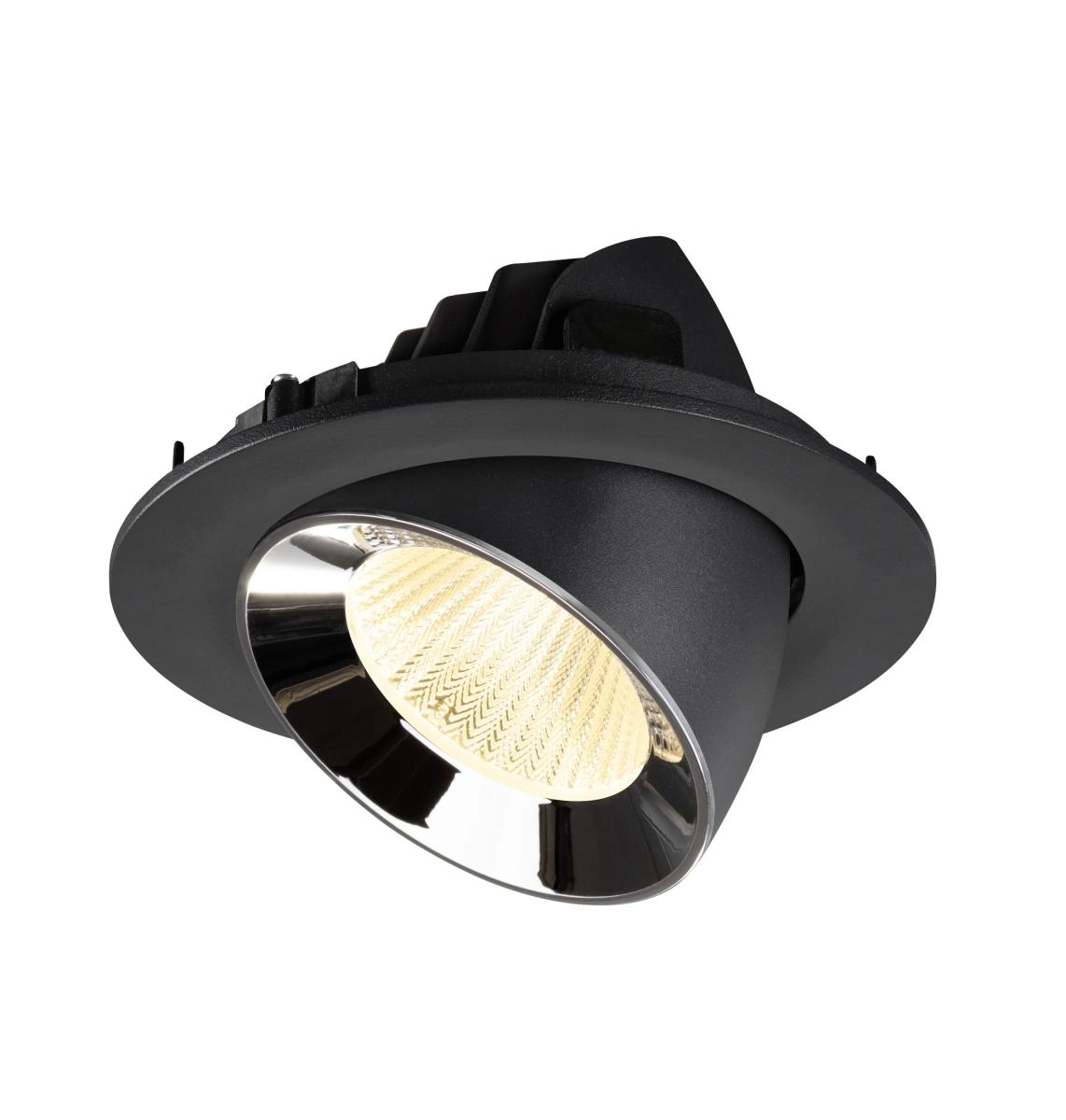 Einbau-Strahler Numinos Gimble L schwarz/chrom 3000K - 40gr SLV 4024163310284