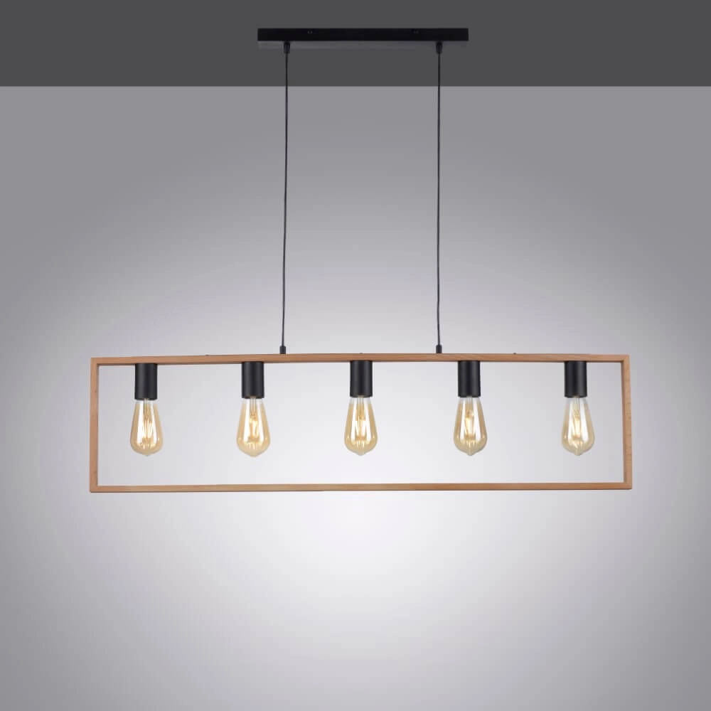 Ländliche Hängelampe Franky 5-Licht Just Light 4043689966447