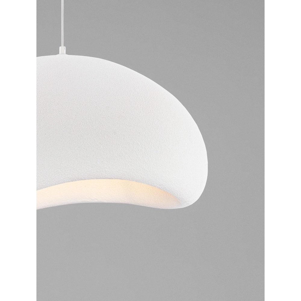 Natürliche Pendelleuchte Aere weiß 60cm Lyora 5212017460790