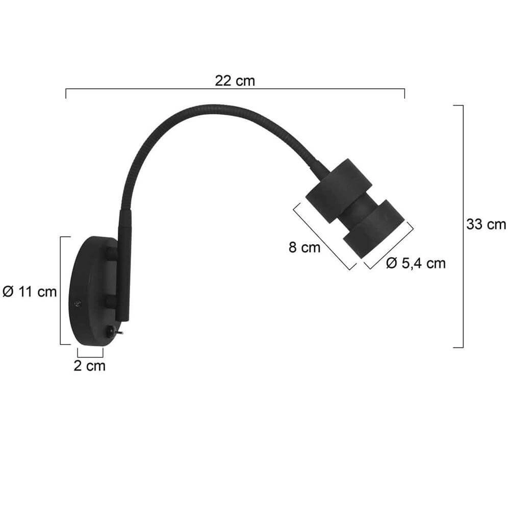 Wandleuchte Upround mit USB-A-Anschluss Steinhauer 8712746167627