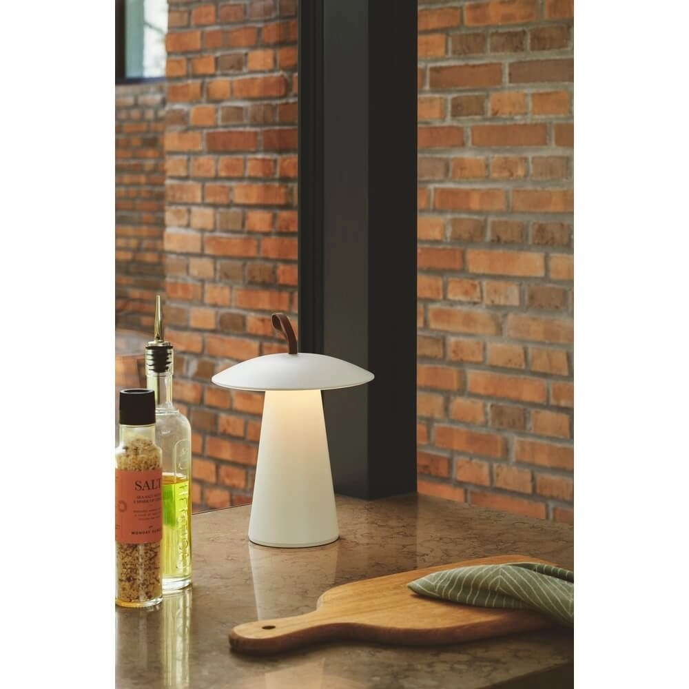 Design-Tischleuchte Ara To-Go Wiederaufladbar Weiß Nordlux 5704924016912
