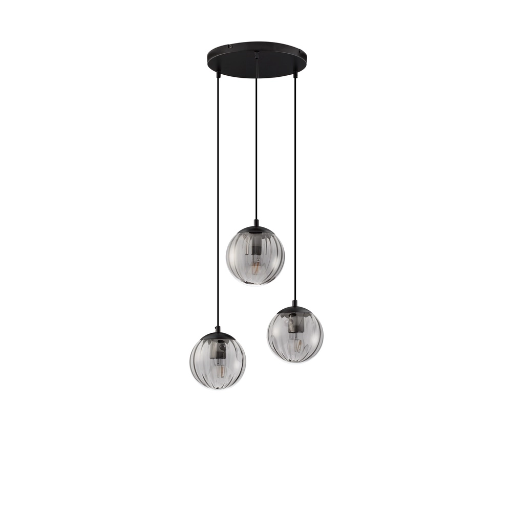 Pendelleuchte Abbacus 3-flammiges Rauchglas Lyora 5212017461056